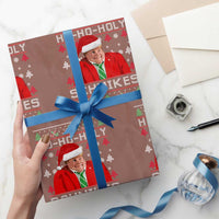 Funny Ugly Christmas Wrapping Paper Roll Chris Holy Schnikes Farley - Wonder Print Shop