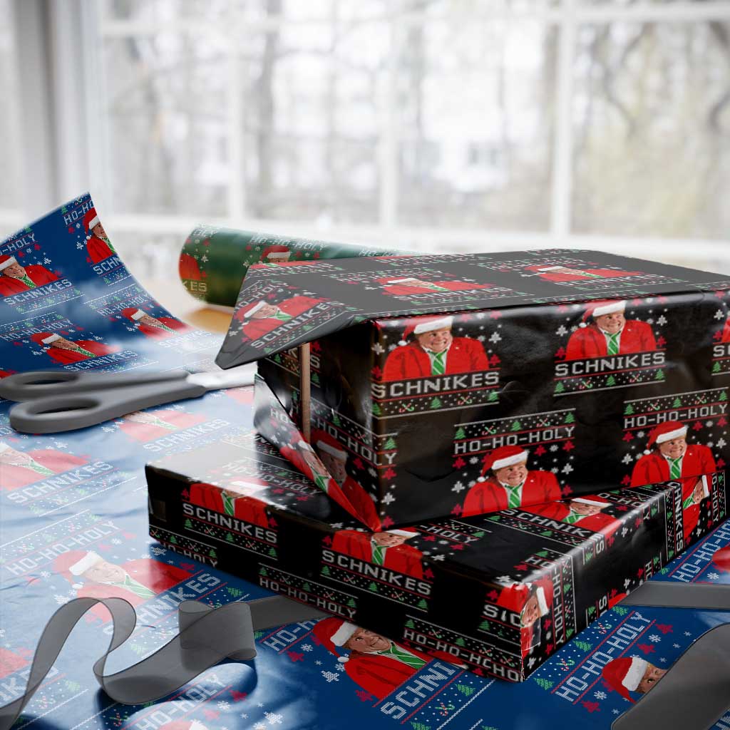 Funny Ugly Christmas Wrapping Paper Roll Chris Holy Schnikes Farley - Wonder Print Shop