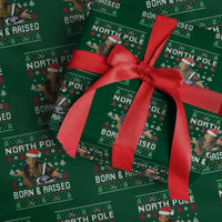 Funny Ugly Christmas Wrapping Paper Roll Fresh North Pole Born and Raised Prince - Wonder Print Shop