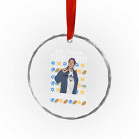 Funny Ugly Hanukkah Crystal Glass Ornament Sandler So Much Funukah To Celebrate Hanukkah - Wonder Print Shop