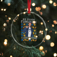 Funny Ugly Hanukkah Crystal Glass Ornament Sandler So Much Funukah To Celebrate Hanukkah - Wonder Print Shop