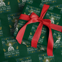 Funny Ugly Hanukkah Wrapping Paper Roll Mr Dreidel Dj Chanukkah Jewish - Wonder Print Shop