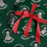 Funny Unholy Nun Wrapping Paper Roll Bad Decisions Good Stories