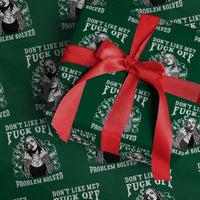 Funny Unholy Nun Wrapping Paper Roll Don't Like Me Fuck Off Problem Solved