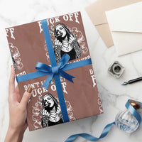Funny Unholy Nun Wrapping Paper Roll Don't Like Me Fuck Off Problem Solved