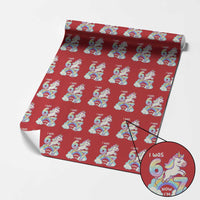 Funny Unicorn I Was 6 Now I Am 7 Wrapping Paper Roll Girl Seventh Birthday Gift - Wonder Print Shop
