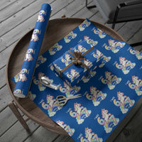 Funny Unicorn I Was 6 Now I Am 7 Wrapping Paper Roll Girl Seventh Birthday Gift - Wonder Print Shop