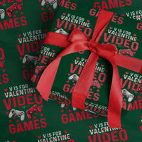 Funny Valentines Gamer Wrapping Paper Roll V is for Video Games - Wonder Print Shop