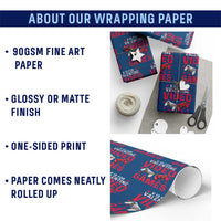 Funny Valentines Gamer Wrapping Paper Roll V is for Video Games - Wonder Print Shop