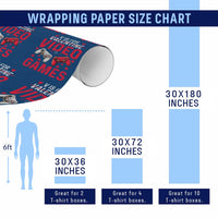 Funny Valentines Gamer Wrapping Paper Roll V is for Video Games - Wonder Print Shop