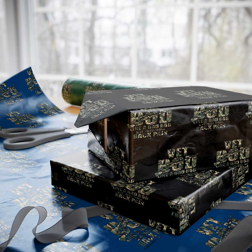 Funny Veteran Vet Bod Like A Dad Bod But With More Back Pain Wrapping Paper Roll - Wonder Print Shop