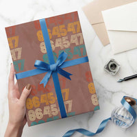 Funny Vintage 80s Style 86 45 47 Retro Stripes Wrapping Paper Roll - Wonder Print Shop
