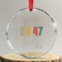 Funny Vintage 80s Style 86 47 2024 Retro Crystal Glass Ornament - Wonder Print Shop