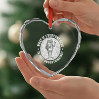 Funny Vintage Relaxed Frog Drinking Coffee Meme Heart Crystal Glass Ornament Wish I Lacked Critical Thinking Skills You All Seem So Happy