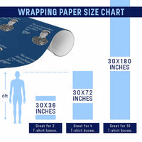 Funny Vintage Ship Captain Saying Wrapping Paper Roll No One Remembers the Icebergs You Did Not Hit Dark Humor