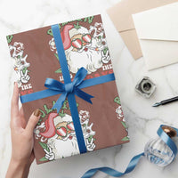 Funny Weed Christmas Wrapping Paper Roll Rollin Into The Holidays Santa Xmas - Wonder Print Shop