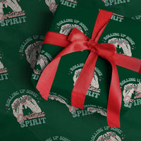 Funny Weed Christmas Wrapping Paper Roll Rolling Up Some Christmas Spirit Skeleton Hand - Wonder Print Shop