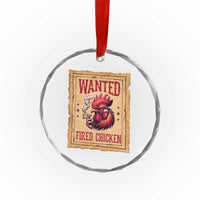 Funny Weed Lover Cannabis 420 Crystal Glass Ornament Fried Chicken - Wonder Print Shop