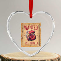 Funny Weed Lover Cannabis 420 Heart Crystal Glass Ornament Fried Chicken - Wonder Print Shop