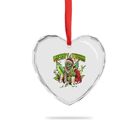 Funny Weed Xmas Heart Crystal Glass Ornament Merry Juana Santa Skeleton 420 - Wonder Print Shop