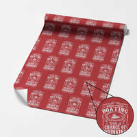 Funny Weekend Forecast Boating With A Chance Of Drinking Wrapping Paper Roll Pontoon Boat Captain - Wonder Print Shop