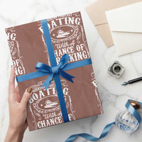 Funny Weekend Forecast Boating With A Chance Of Drinking Wrapping Paper Roll Pontoon Boat Captain - Wonder Print Shop