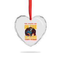 Funny Welding Bigfoot Heart Crystal Glass Ornament Cryptid Welder Sasquatch - Wonder Print Shop