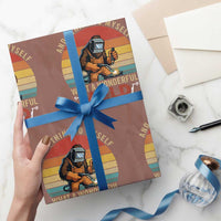 Funny Welding Bigfoot Wrapping Paper Roll And I Think To Myself What A Wonderful Weld - Wonder Print Shop