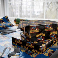 Funny Welding Bigfoot Wrapping Paper Roll Cryptid Welder Sasquatch - Wonder Print Shop