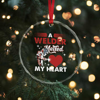 Funny Welding Welder Wife Girlfriend Crystal Glass Ornament - Wonder Print Shop