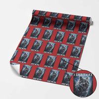 Funny Werewolf Meme Unhinged Wrapping Paper Roll I Got That Dog In Me