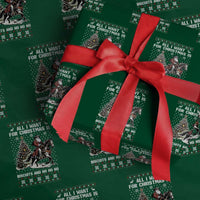Funny Western Christmas Cowboy Santa Wrapping Paper Roll All I Want for Christmas Is Biscuits and Ho Ho Ho - Wonder Print Shop