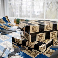 Funny Western Valentine Cowgirl Queen of Hearts Card Wrapping Paper Roll