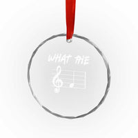 Funny What The F Musical Note Crystal Glass Ornament Funny Musician Gift - Wonder Print Shop