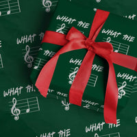 Funny What The F Musical Note Wrapping Paper Roll Funny Musician Gift - Wonder Print Shop