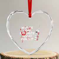 Funny Whats Your Favorite Scary Movie Heart Crystal Glass Ornament Halloween Horror Film Lover - Wonder Print Shop