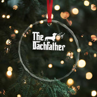 Funny Wiener Dog Dad Crystal Glass Ornament The Dachshund Fathers Day Gifts For Dog Lovers