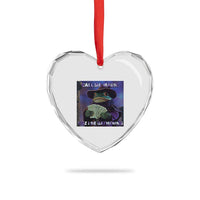 Funny Wizard Frog Fantasy Meme Heart Crystal Glass Ornament Call Me Magic Cuz I Be Gathering MTG Gamer - Wonder Print Shop