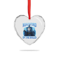 Funny Wizard Heart Crystal Glass Ornament Mana is Stored in The Balls Magician Sorcerer Witcher - Wonder Print Shop