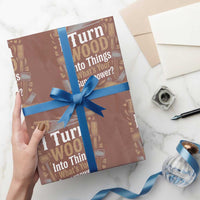 Funny Woodworker Gift Wrapping Paper Roll I Turn Wood Into Things Whats Your Superpower