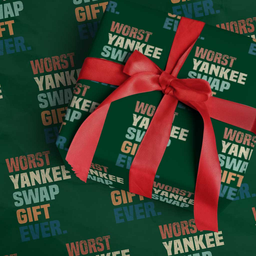 Funny Worst Yankee Swap Gift Ever Wrapping Paper Roll Christmas Gift Exchange Game - Wonder Print Shop