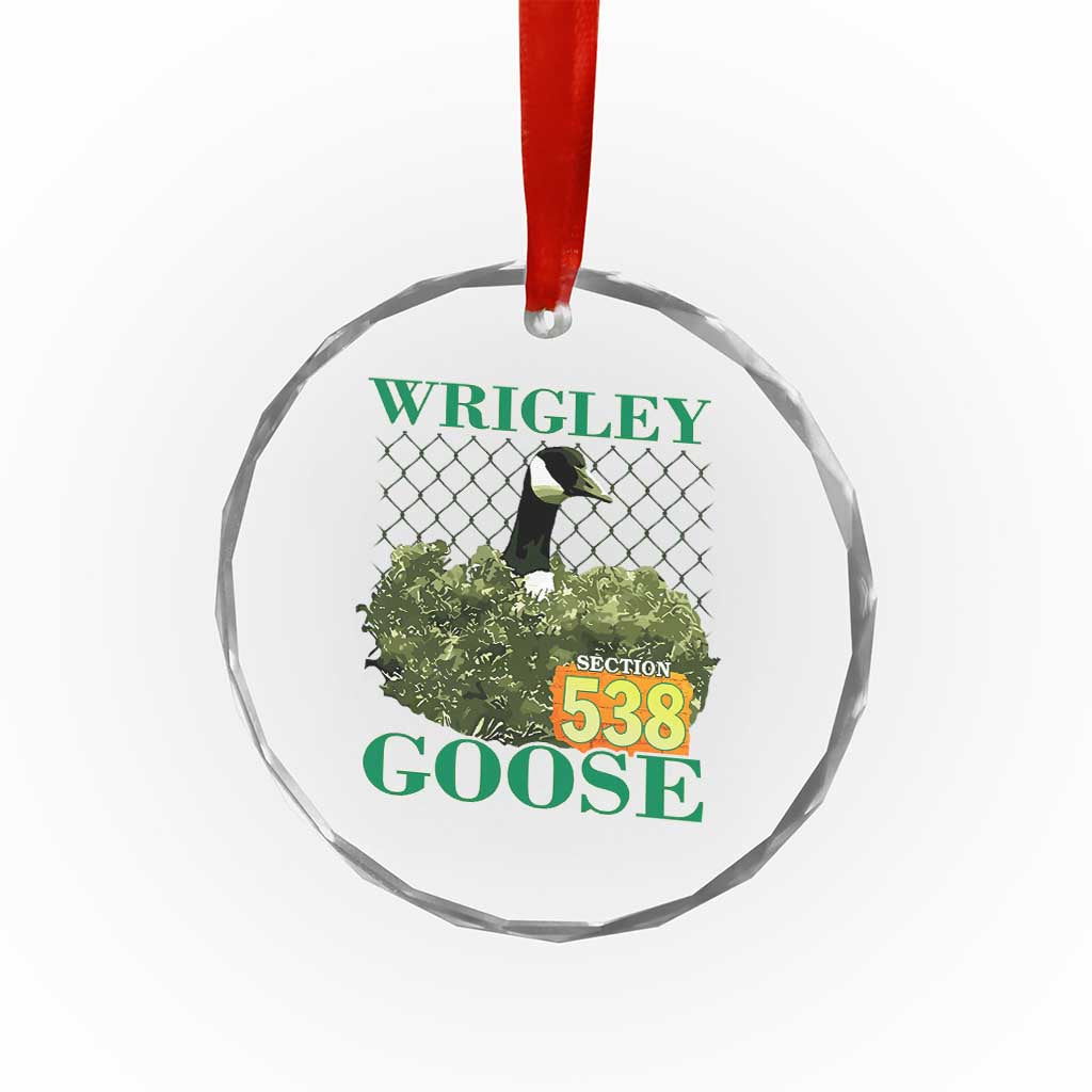 Funny Wrigley Goose Crystal Glass Ornament Section 538 Chicago - Wonder Print Shop