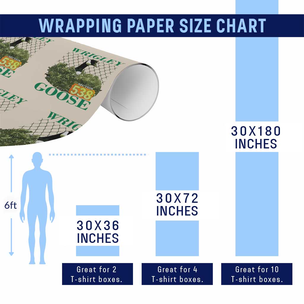 Funny Wrigley Goose Wrapping Paper Roll Section 538 Chicago - Wonder Print Shop