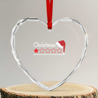 Funny Xmas Bah Humbug Heart Crystal Glass Ornament One Star Very Bad Would Not recommend - Wonder Print Shop