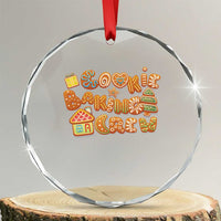 Funny Xmas Baking Crystal Glass Ornament Cookie Baking Crew Family Matching TS11