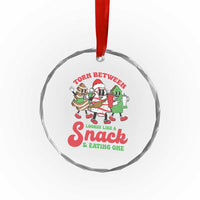 Funny Xmas Cake Crystal Glass Ornament Torn Between Looking' Like a Snack TS09
