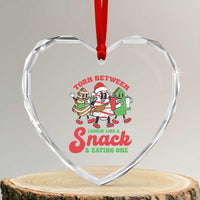 Funny Xmas Cake Heart Crystal Glass Ornament Torn Between Looking' Like a Snack - Wonder Print Shop