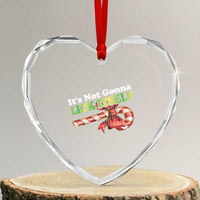 Funny Xmas Candy Cane Heart Crystal Glass Ornament It's Not Gonna Lick Itself - Wonder Print Shop