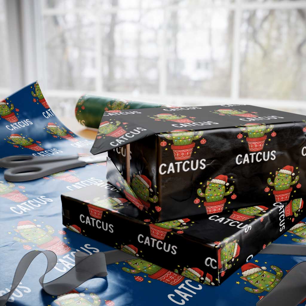 Funny Xmas Catcus Wrapping Paper Roll Succulent Lover Gift - Wonder Print Shop