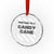 Funny Xmas Costume Crystal Glass Ornament Pretend I'm A Candy Cane - Wonder Print Shop